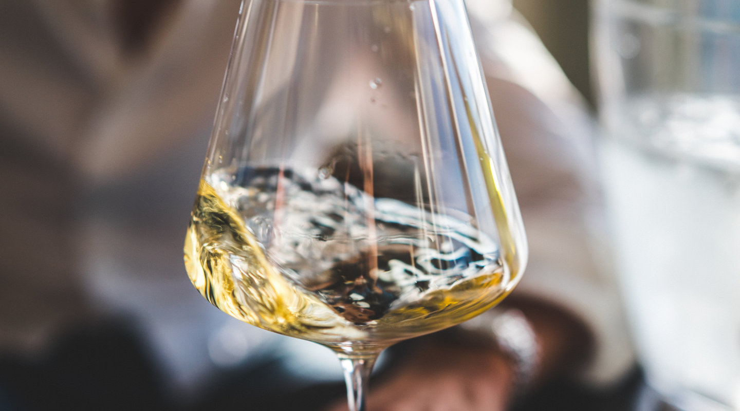 A bottle of wine on the table